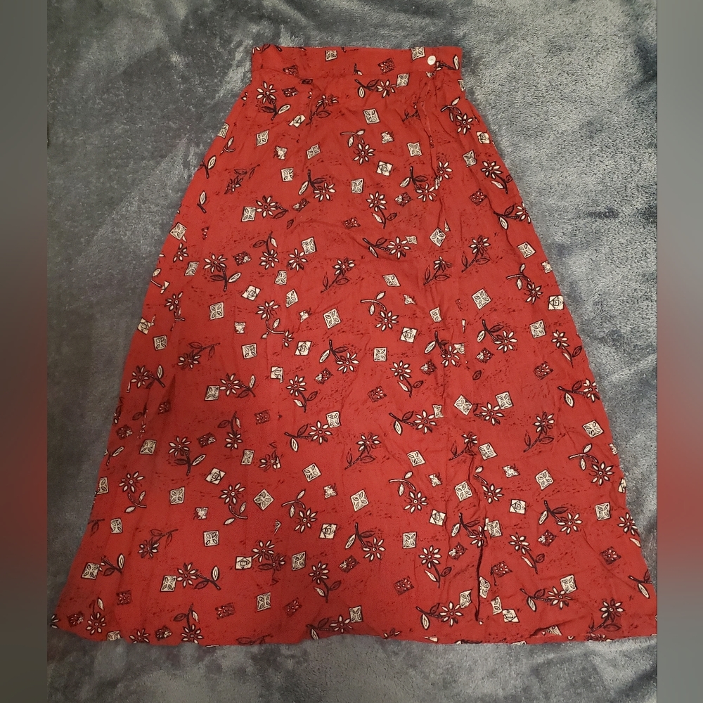 Vintage Designer Putumayo Maxi Skirt